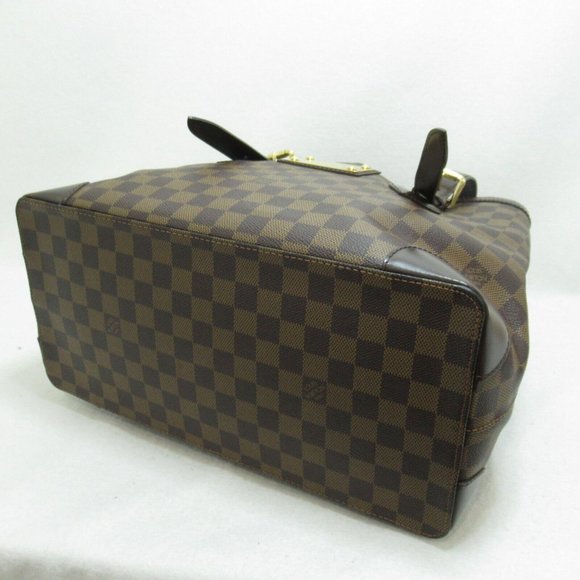 LOUIS VUITTON Hampstead MM Shoulder Tote Bag Damier Ebene Used - Picture 4 of 10
